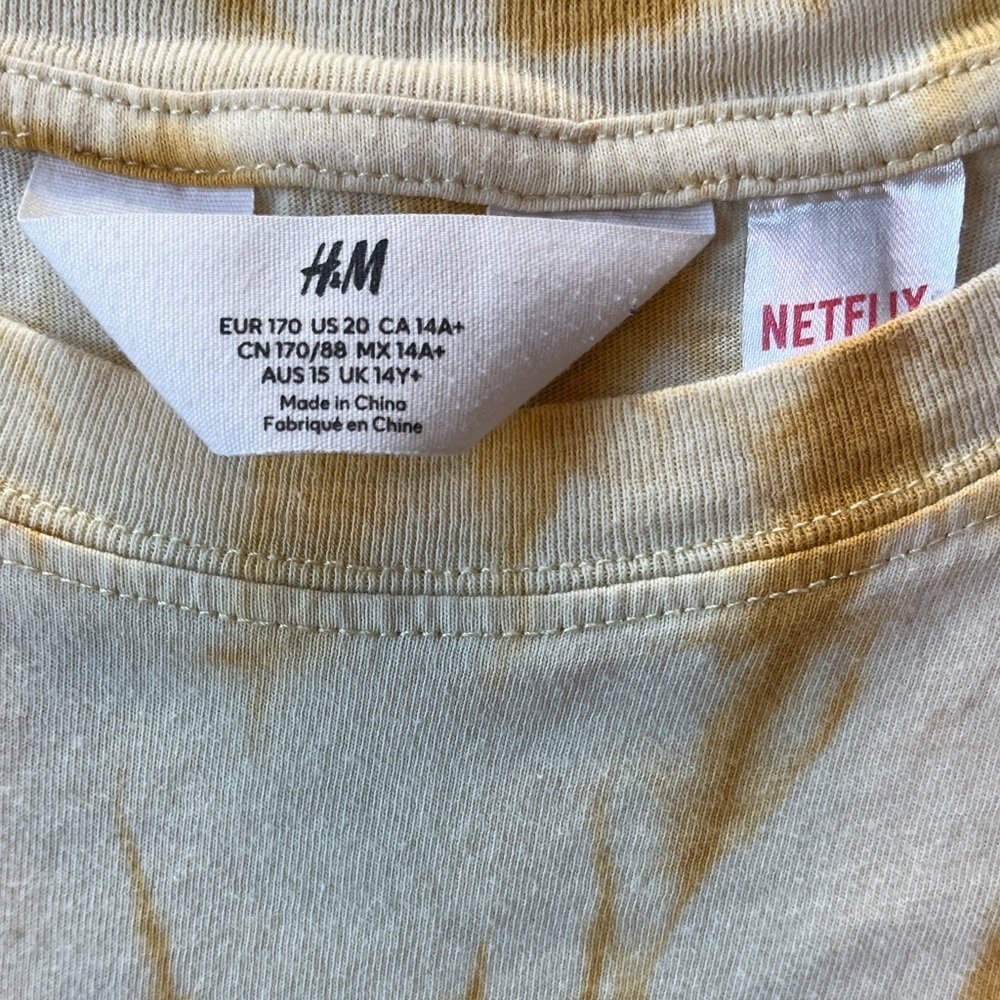 Stranger Things Greetings from the Upside Down Tie Dye T-shirt, YS 20 - Picture 4 of 5